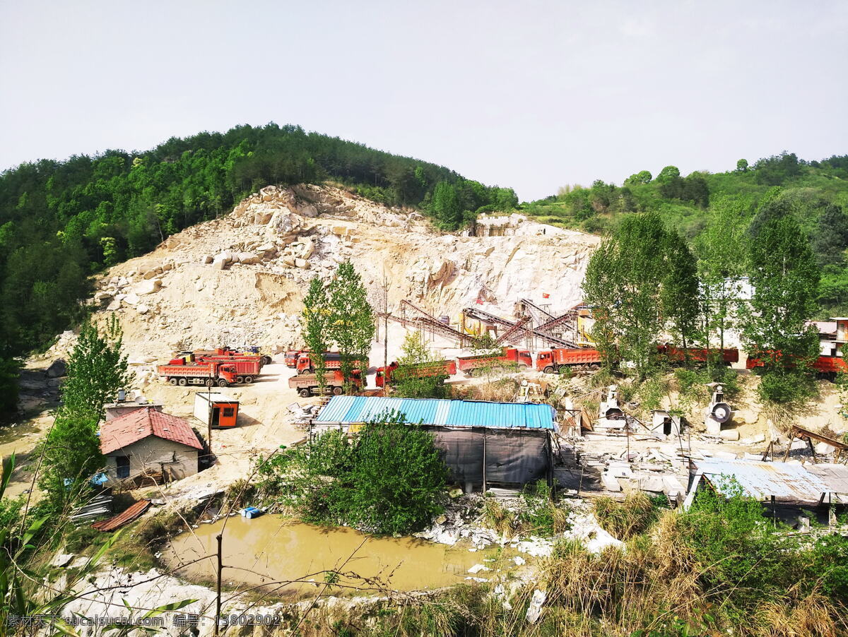 采石场 矿山 石矿 碎石场 石材加工 现代科技 工业生产