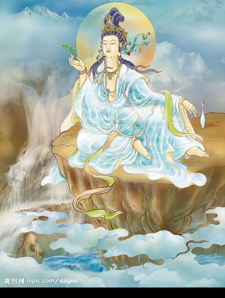 三 十 观音 德王 三十三观音 德王观音 观世音 文化艺术 宗教信仰 设计图库 国画