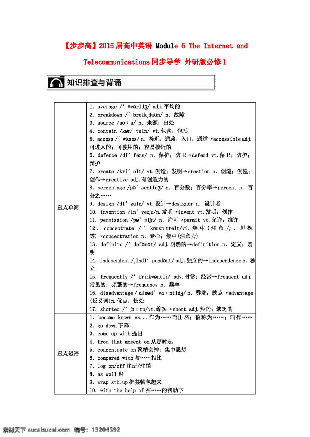 英语 外 研 版 高考 module the internet and telecommunications 同步 导 学 外研版必修1 必修1 外研版 学案
