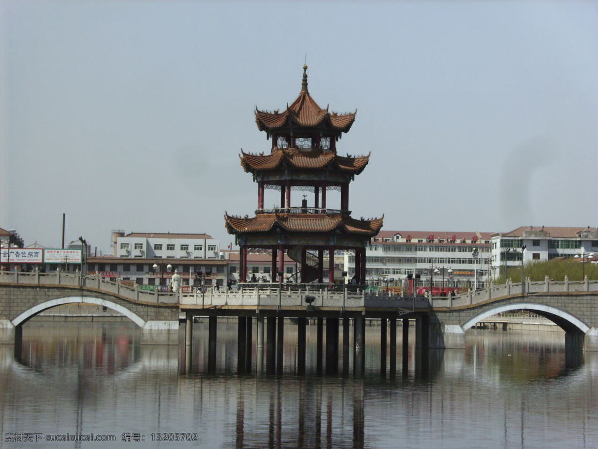 闻喜西湖景色 城市风光 湖光水影 湖水 风景 楼台亭阁 拱桥 国内旅游 旅游摄影