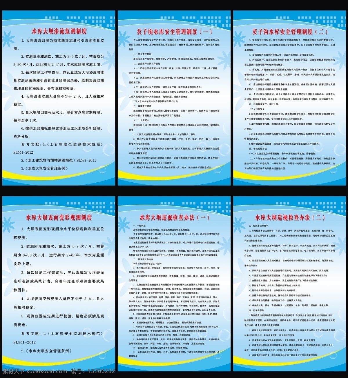 水库管理制度 芡子沟水库 安全管理 表面变形观测 渗流检测 巡视检查 分层