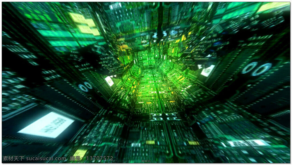 迷幻 隧道 科技 粒子 三维空间 背景 视频 led 绿色 通道 特效 背景素材 视频素材
