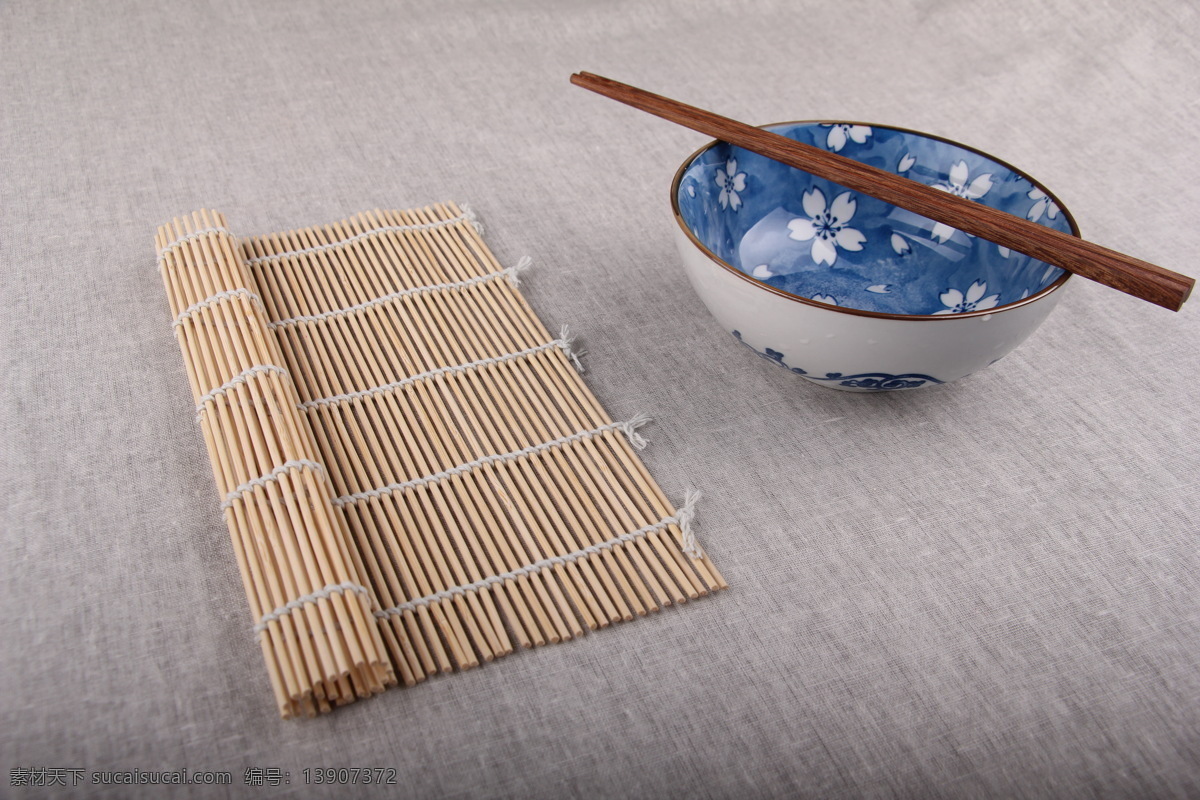 日式餐具 寿司帘 筷子 晚 日式 和风 木筷子 花碗 印花 日料 日本料理 餐具 原料 厨具 碗筷 文艺 小清新 餐饮美食 食物原料
