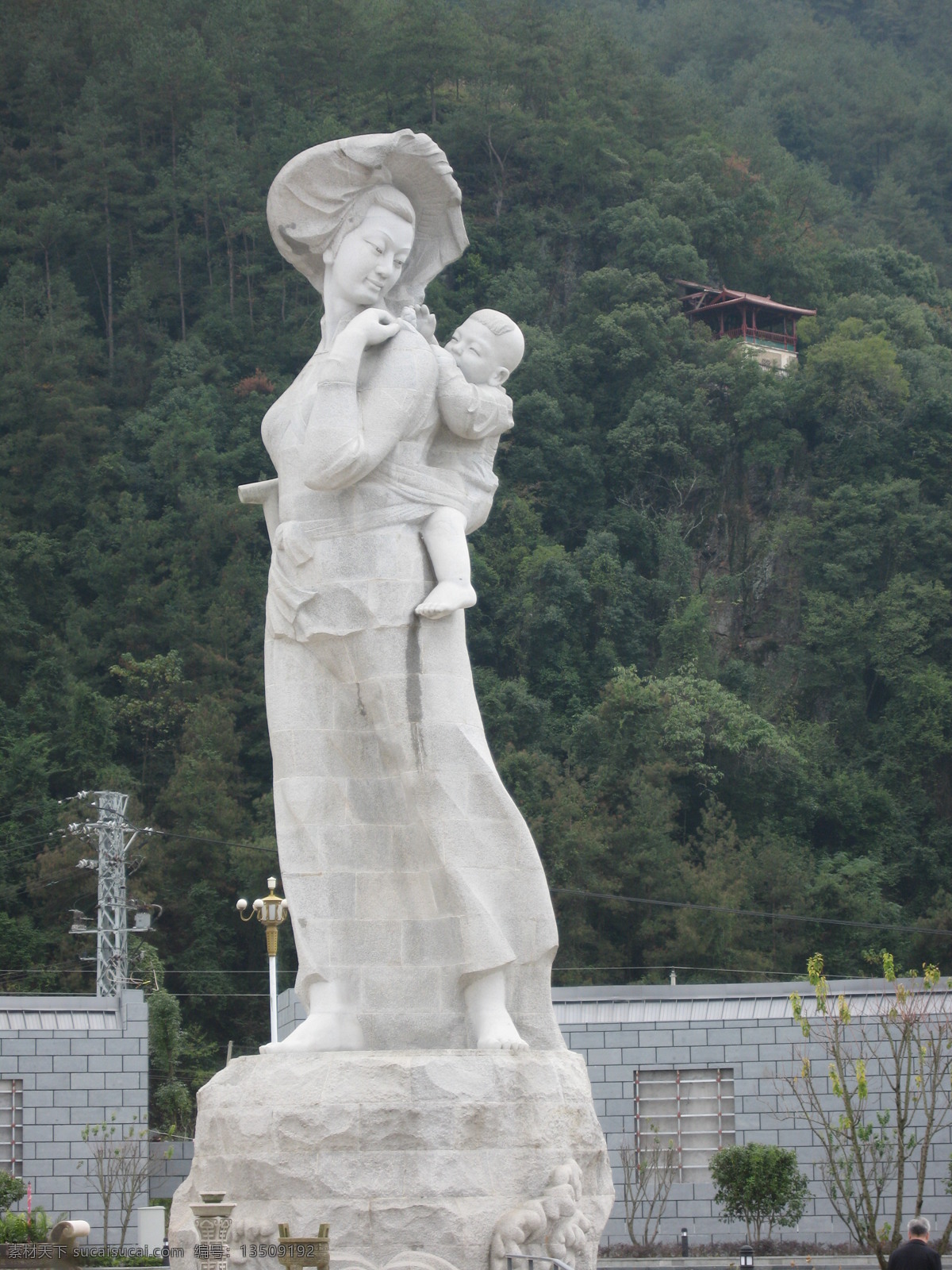 福建省 龙岩 长汀 母亲源 母子雕像 石材 客家母亲 大型雕像 雕塑 建筑园林