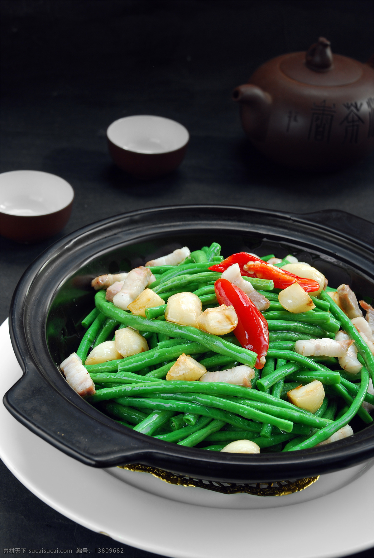 砂锅 焗 豇豆 砂锅焗豇豆 美食 传统美食 餐饮美食 高清菜谱用图