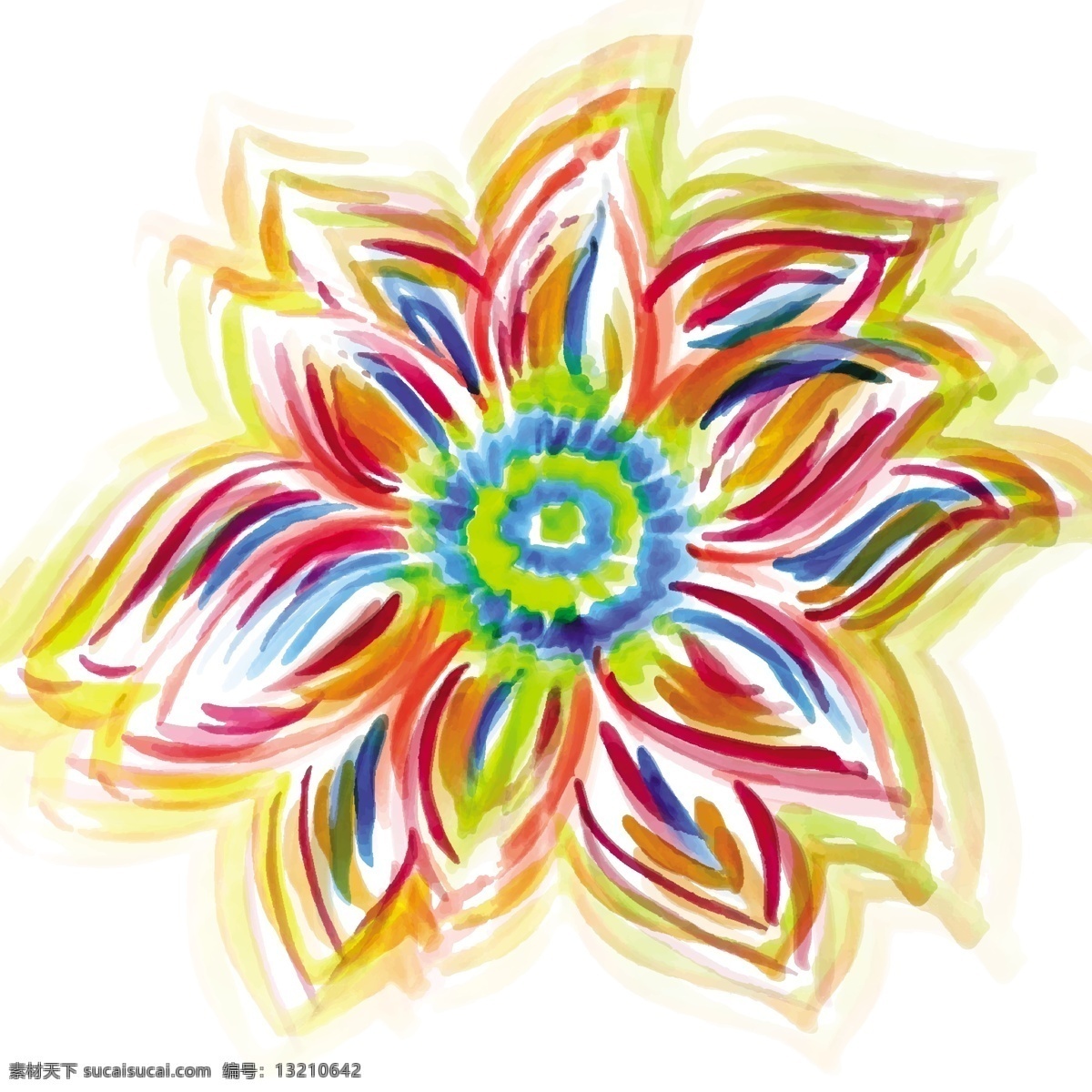 水彩花型设计 背景 花卉 抽象 水彩 自然 模板 油漆 壁纸 色彩鲜艳 装饰 色彩艳丽 鲜花 蓬勃发展