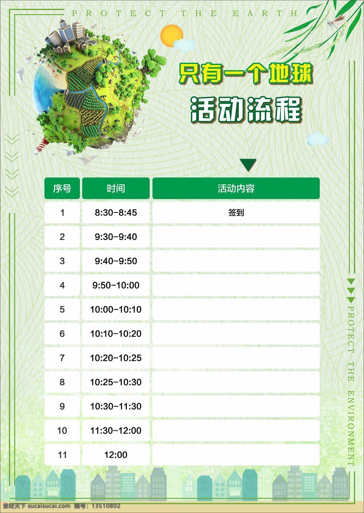 地球 环保 简约 宣传海报 绿色地球 保护环境 海报 展板 环保宣传单 只有一个地球 活动传单