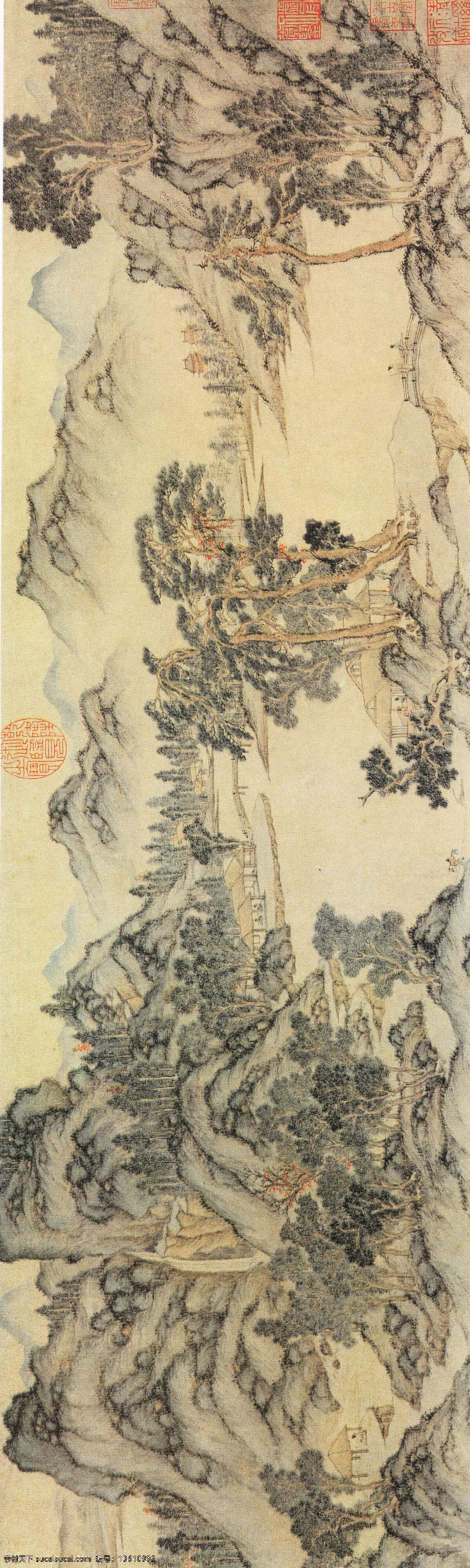 中国画 古代 国画 山水 水墨 文化艺术