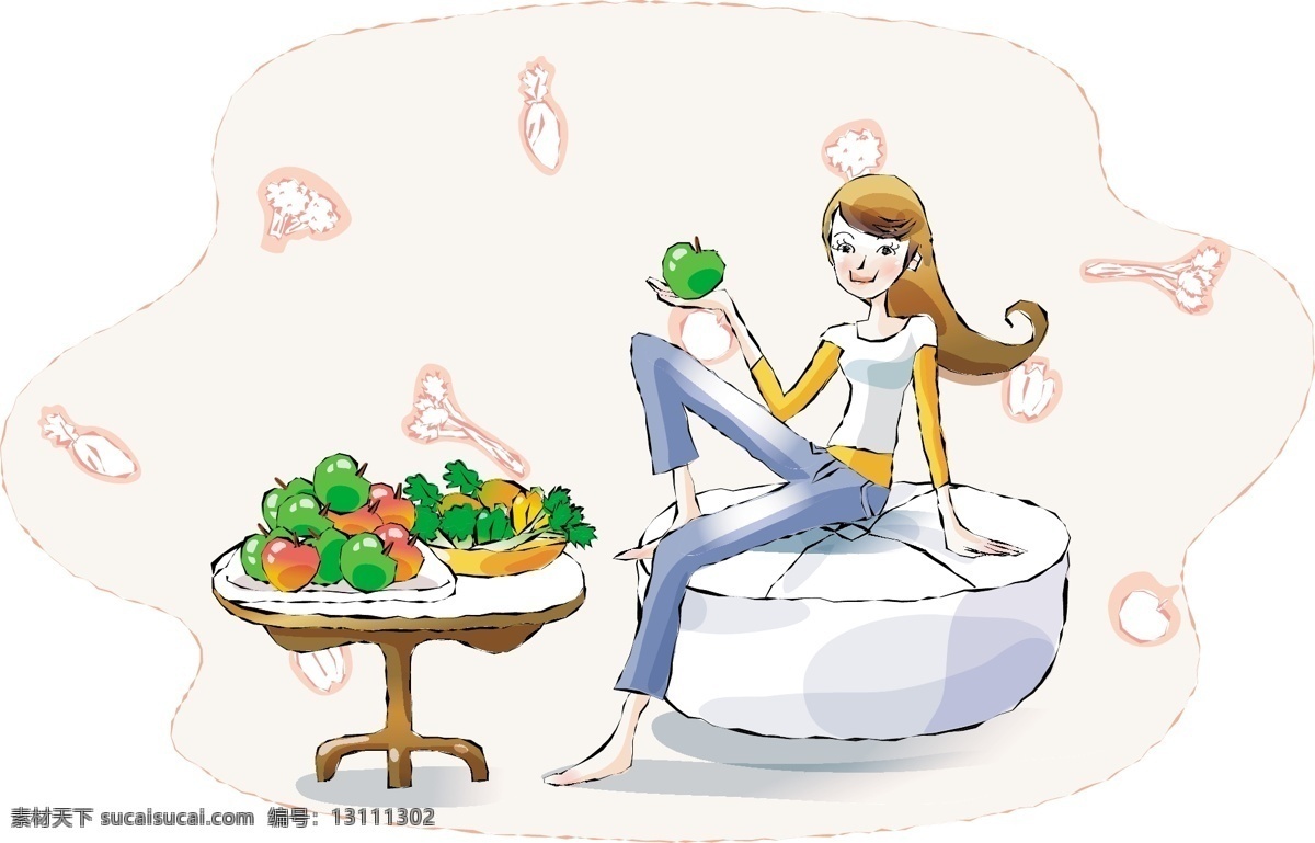 矢量 背景 卡通女性 美女 美女矢量图 人物卡通图 人物 矢量图 人物素材 时尚 时尚美女 时尚美女素材 卡通 图 矢量人物