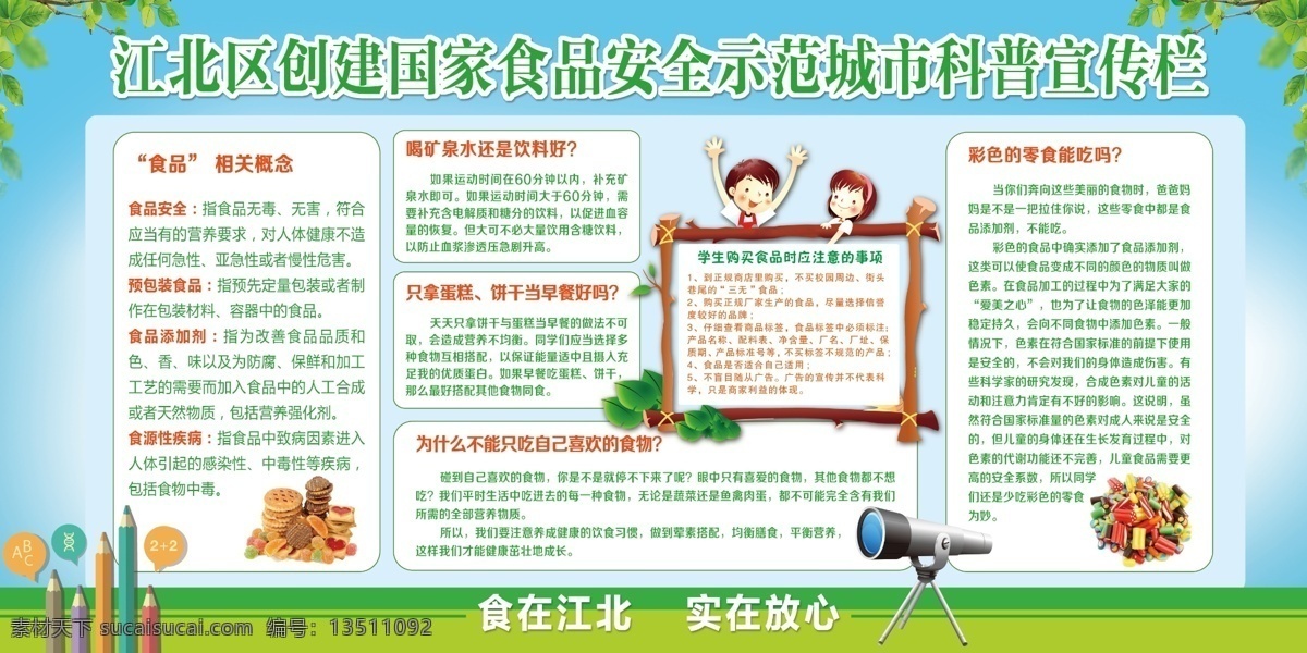 食品安全 宣传栏 食品安全展板 食品安全宣传 城市科普 城市规范