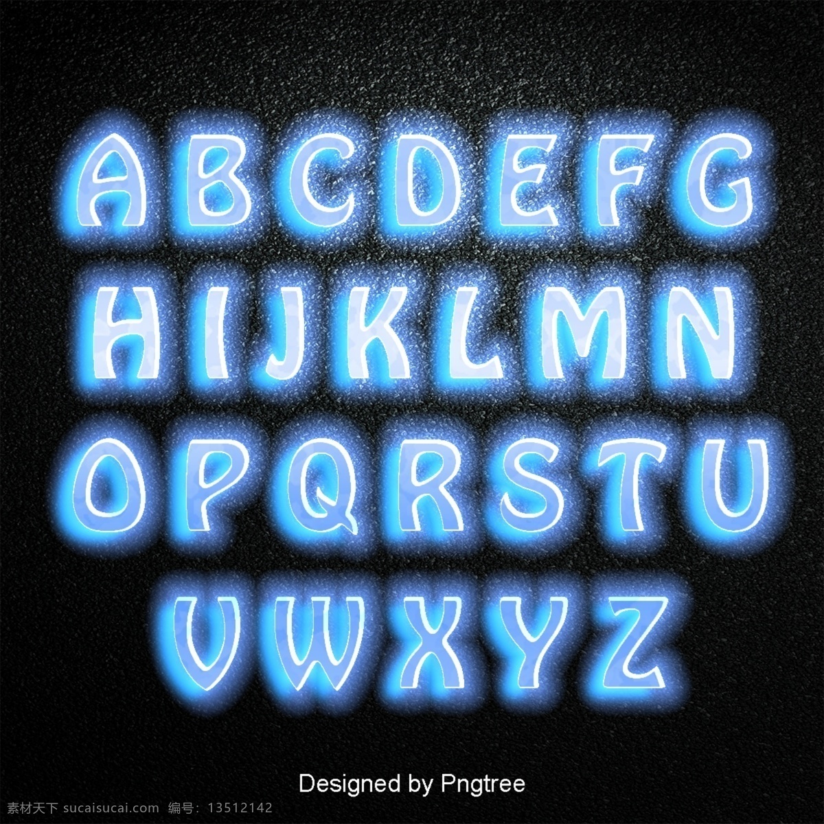 二 十 四 英文 字母 设置 字体 书法 海报 渐变 霓虹 3d 可爱 效果 三维 蓝色 金属 火焰