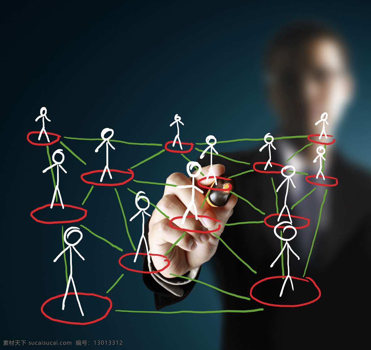 创意 集团 组织 商务主题 商务科技 绘图 集团结构 信息科技 商务人士 人物图片