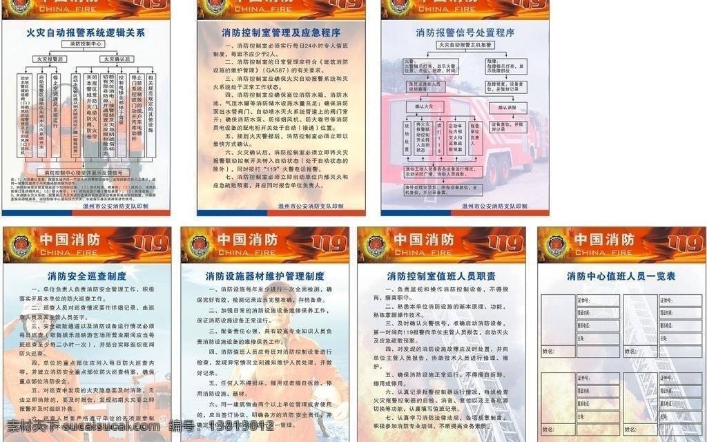 中国 消防 火警 火灾 灭火 灭火器 消防车 展板 中国消防 制度牌 消防队 展板模板 矢量 其他展板设计