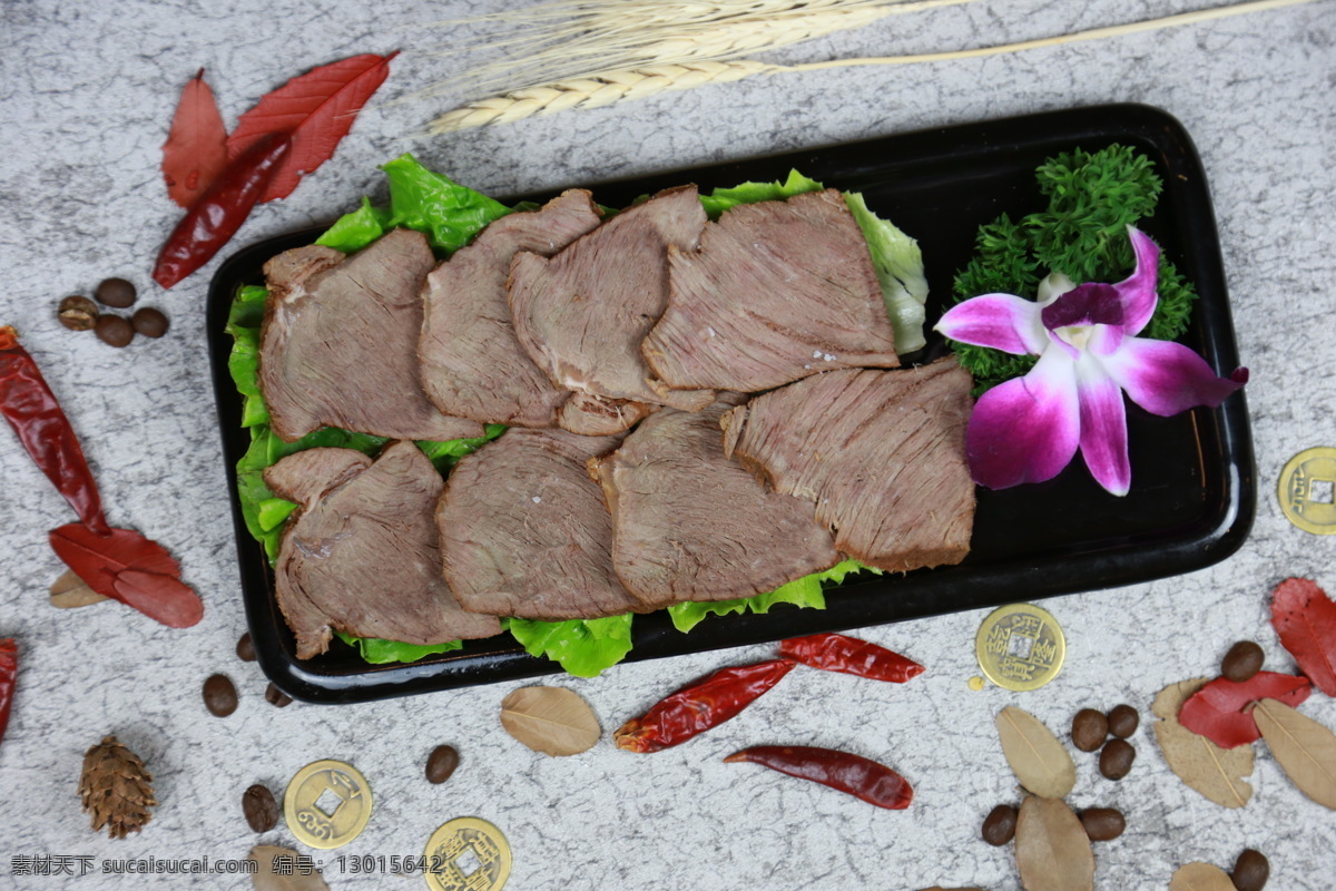 卤牛肉 牛肉 熟牛肉 火锅食材 火锅涮菜 餐饮美食 传统美食