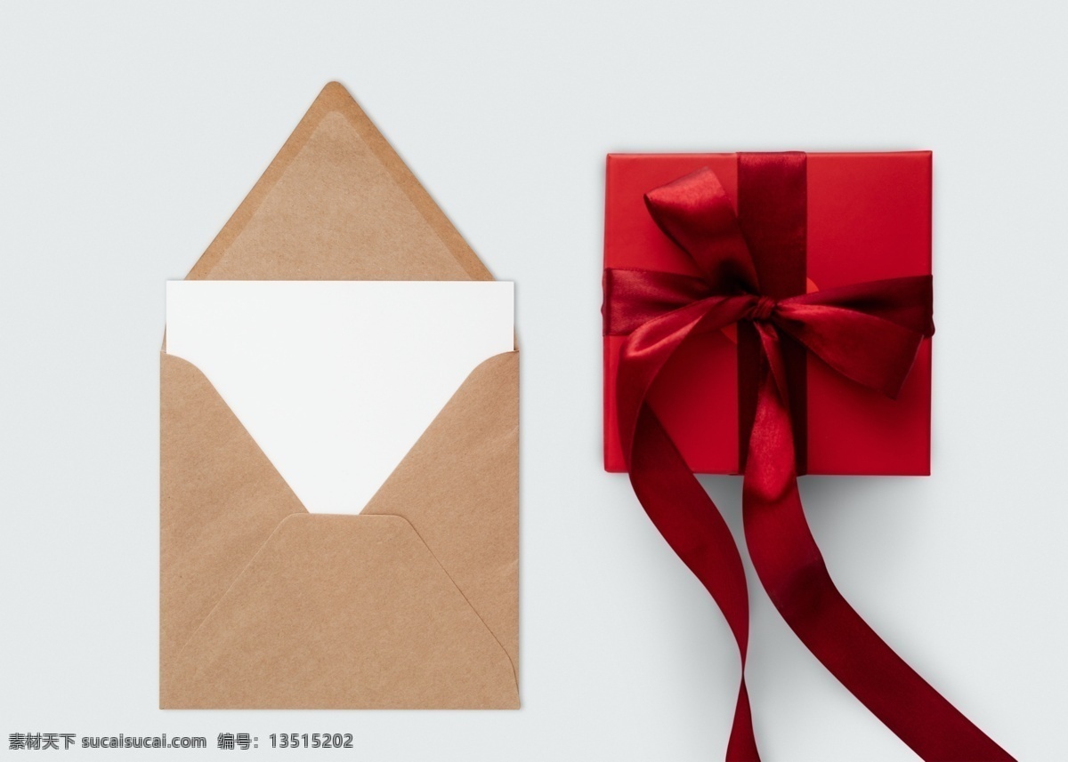 卡片 样机 效果图 卡片样机 卡片效果图 信封效果图 信封 红色礼物 礼物 礼物盒 礼品 礼盒 丝带 彩带 礼物俯视图 礼物鸟瞰图 生活百科 生活用品