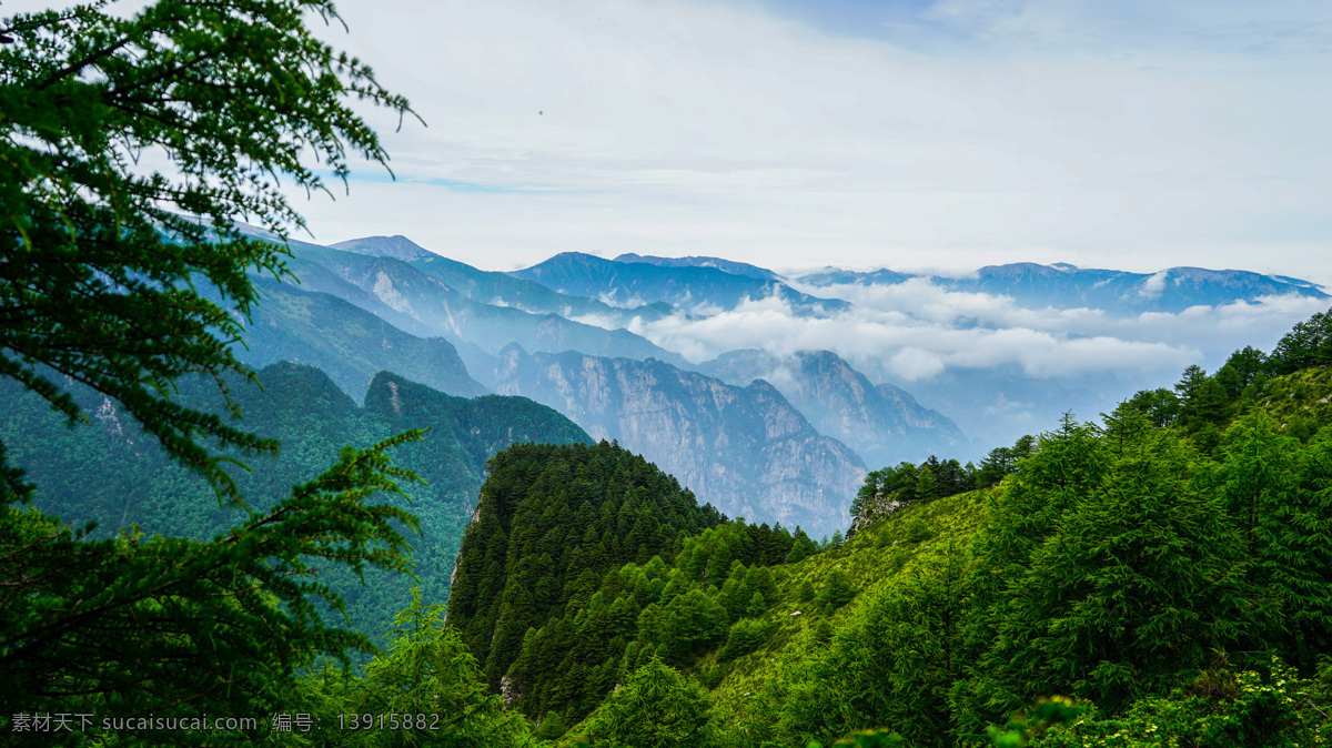 太白山风光 秦岭 太白山 云海 太白山云海 白云 秦岭太白山 太白山风景 山脉 清新 国家森林公园 自然景观 风景名胜