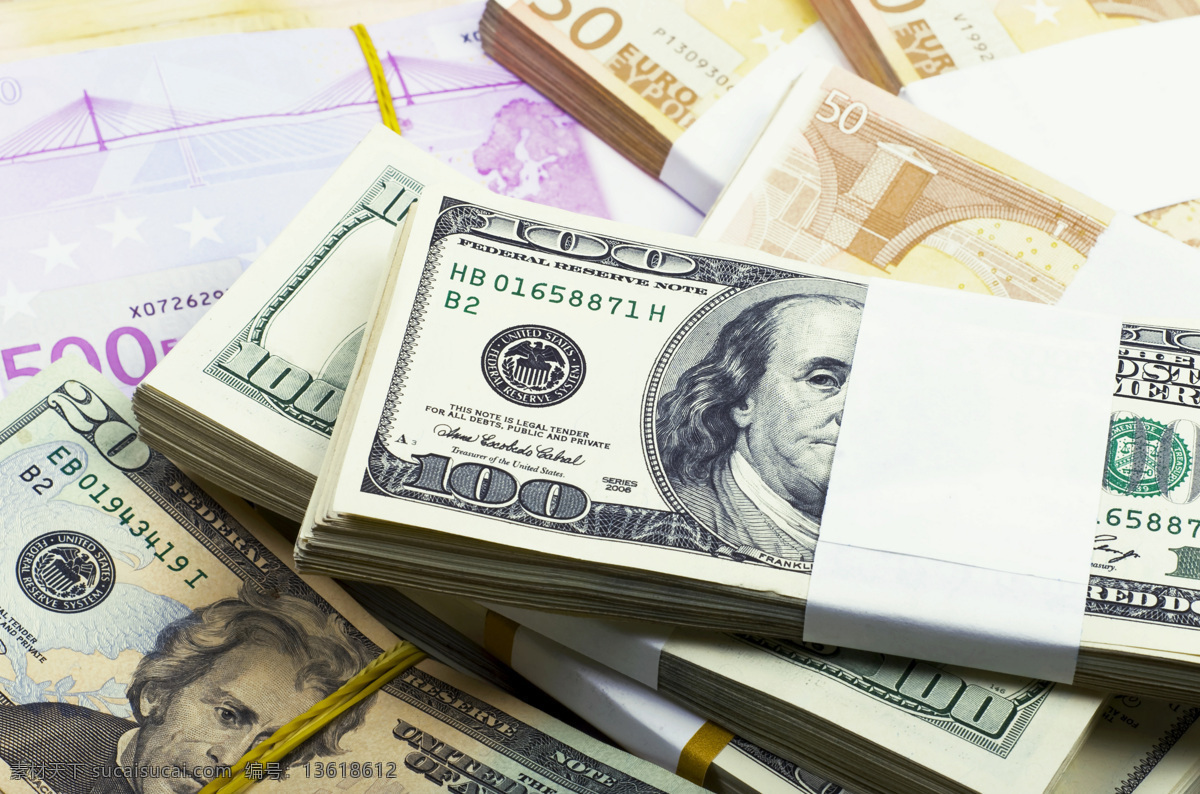 美元 钞票 纸币 钱 货币 美钞 金融货币 财富 商务金融