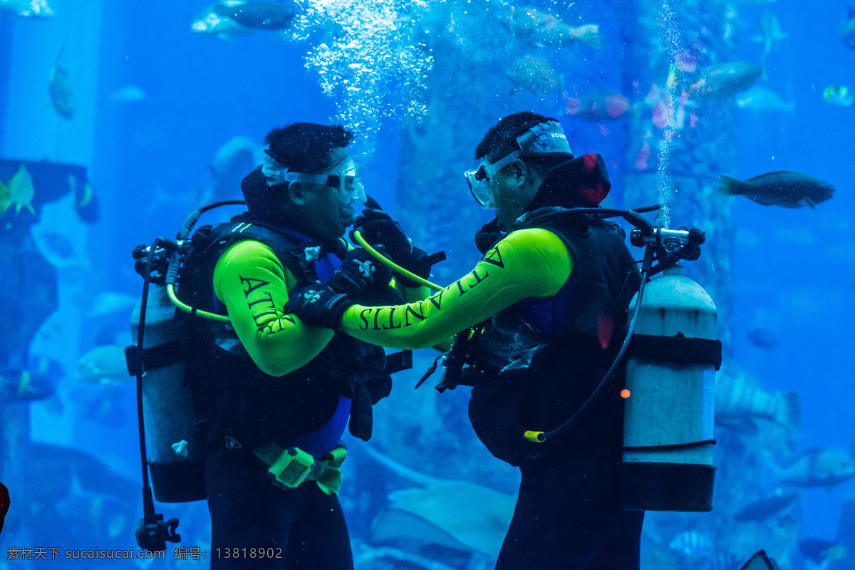 极限运动 深海 潜水 运动员 大海 氧气瓶 其他类别 生活百科
