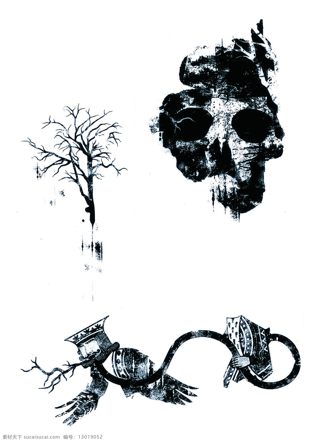插画设计素材 插画模板下载 插画 潮流图案 设计图库 白色