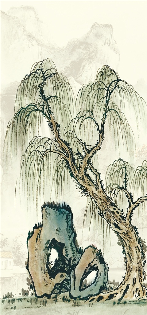 柳树玄关 玄关山水画 竖幅山水画 竖幅风景画 竖幅国画 竖幅鸿运当头 竖幅源远流长 玄关画 玄关风景 玄关背景画 壁画 国画山水画 国画山水 山水国画 水墨山水画 山水画 国画 水墨画 古典 古典山水 古代山水画 中式 玄关 壁纸 瓷砖画 墙纸 电视墙 电视背景墙 客厅 沙发 柳树 装饰画 中式玄关 分层 背景素材
