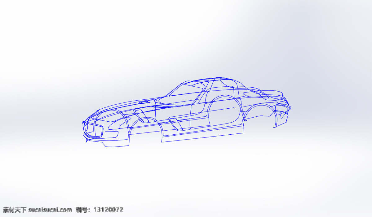 奔驰 条 笼 汽车 样条 3d模型素材 其他3d模型