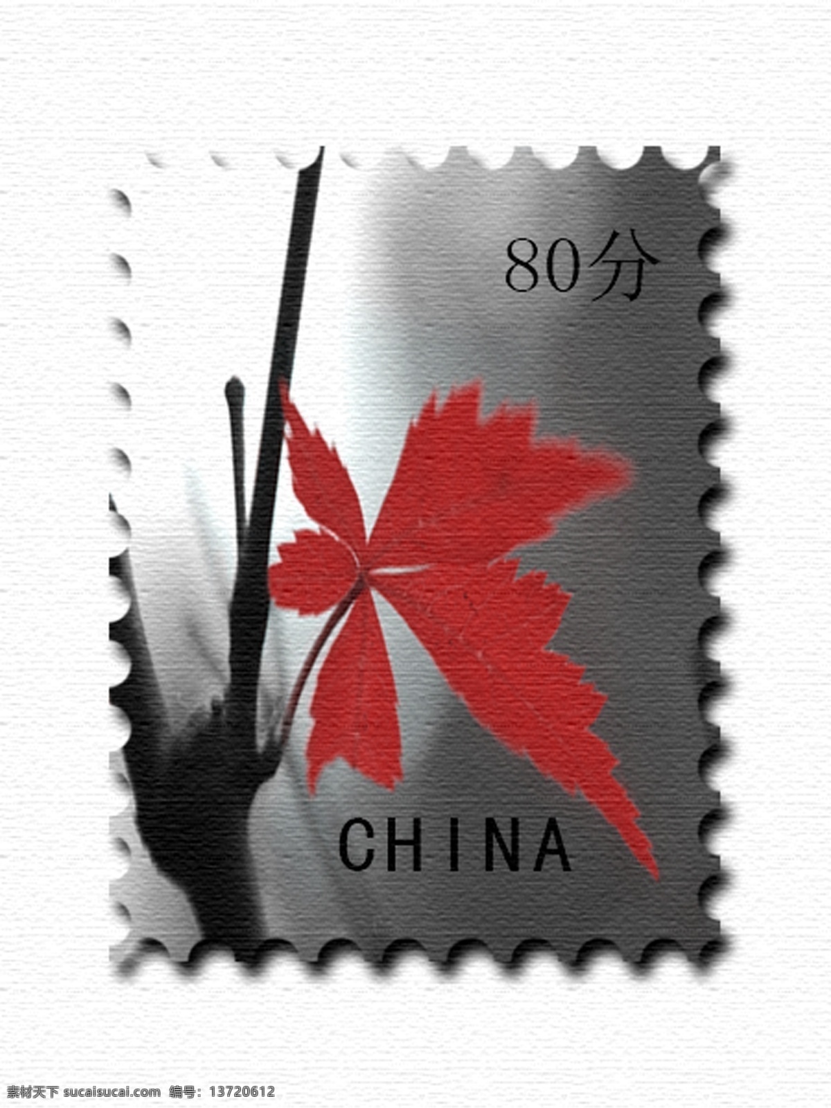 邮票制作 邮票 源文件 设计图 邮票设计 其他图标 标志图标 枫叶邮票 分层