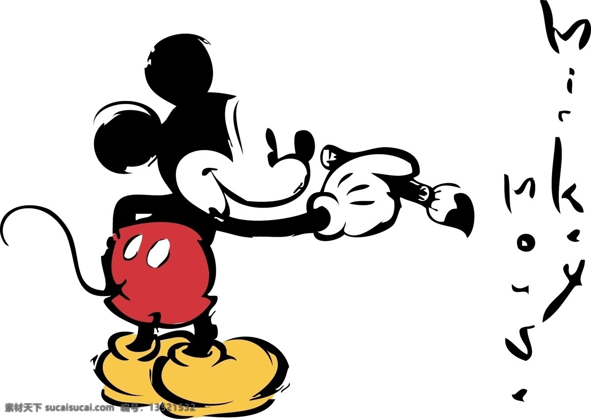 disney minnie 迪斯尼 动画人物 卡通人物 米老鼠 米奇米妮 其他人物 矢量人物 米奇書法家 mickey 書法家 矢量 psd源文件