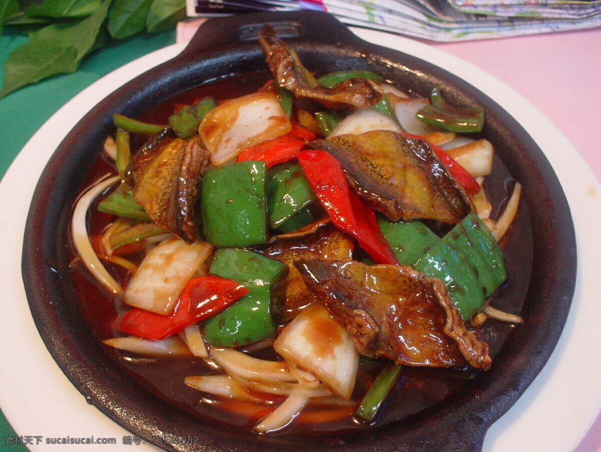 铁板 豉 椒 黄鳝 球 美食 食物 菜肴 中华美食 餐饮美食