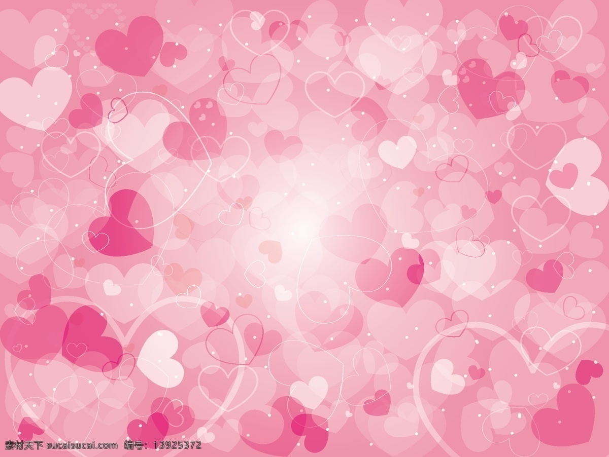 梦幻 粉色 爱心 背景 矢量 气泡 矢量图 其他矢量图