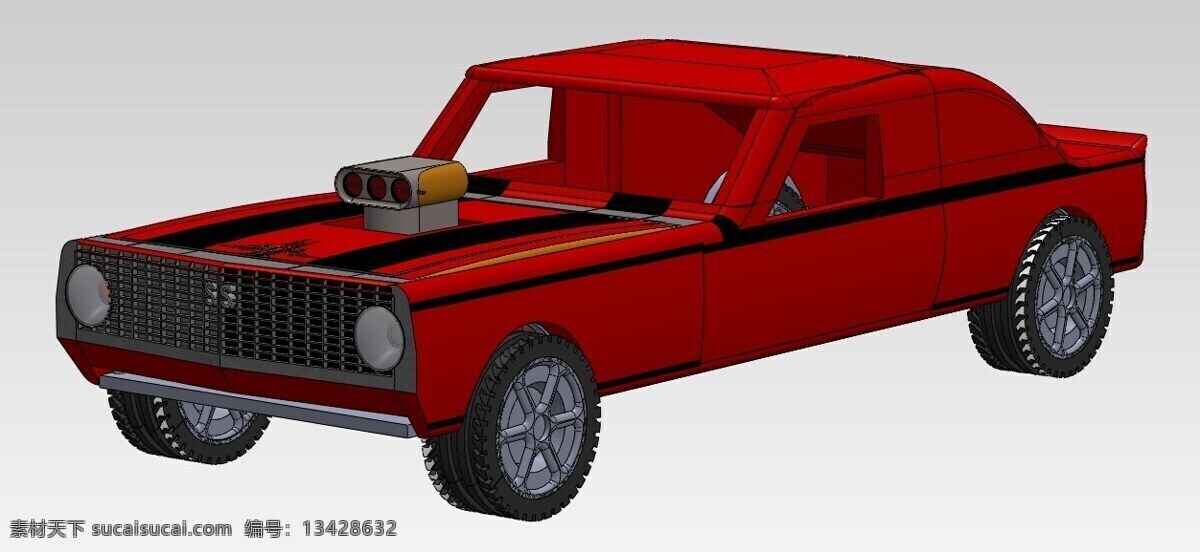 1969 雪佛兰 身体 汽车 3d模型素材 其他3d模型