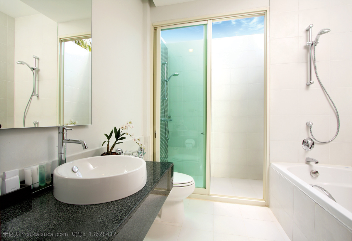 海边 度假 别墅 酒店 室内设计 建筑园林 室内 浴室 浴缸 室内摄影