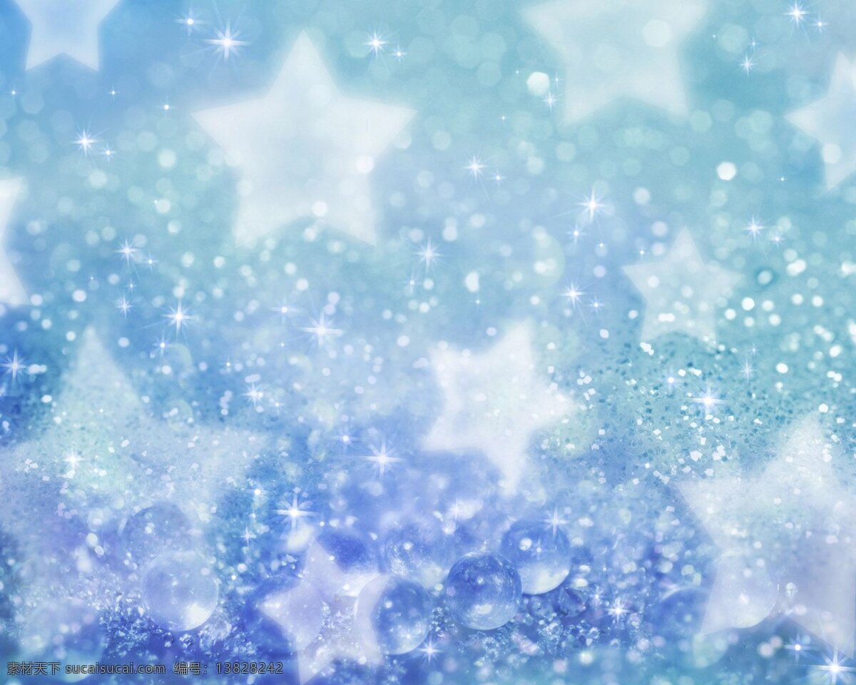 星星 气泡 卡通 梦幻 底纹边框