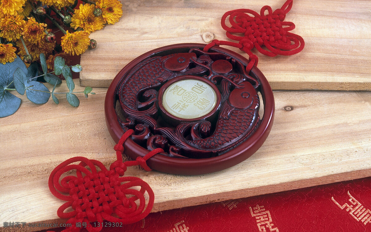 经典 春节 背景 春节背景 春节素材 春节喜庆图 花 吉祥如意 木头 吉祥如意结 节日素材 2015 新年 元旦 元宵