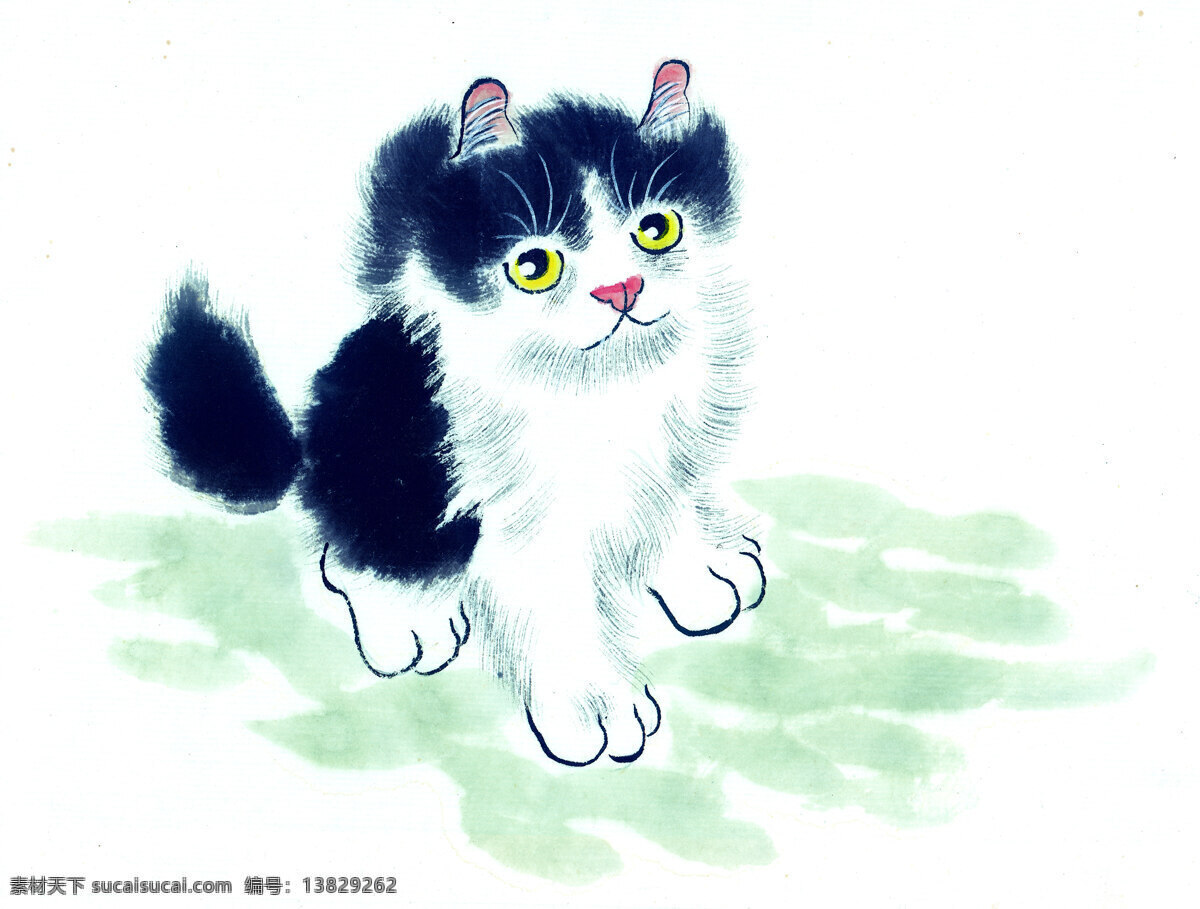 幼猫免费下载 白描 工笔画 美术 泼墨 文化艺术 写意 中国画
