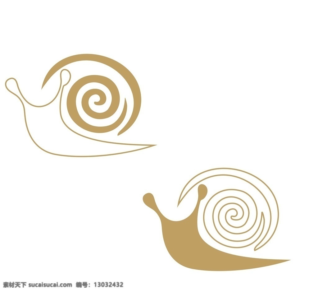 蜗牛 矢量图 蜗牛矢量 线条 色块 生物世界 昆虫