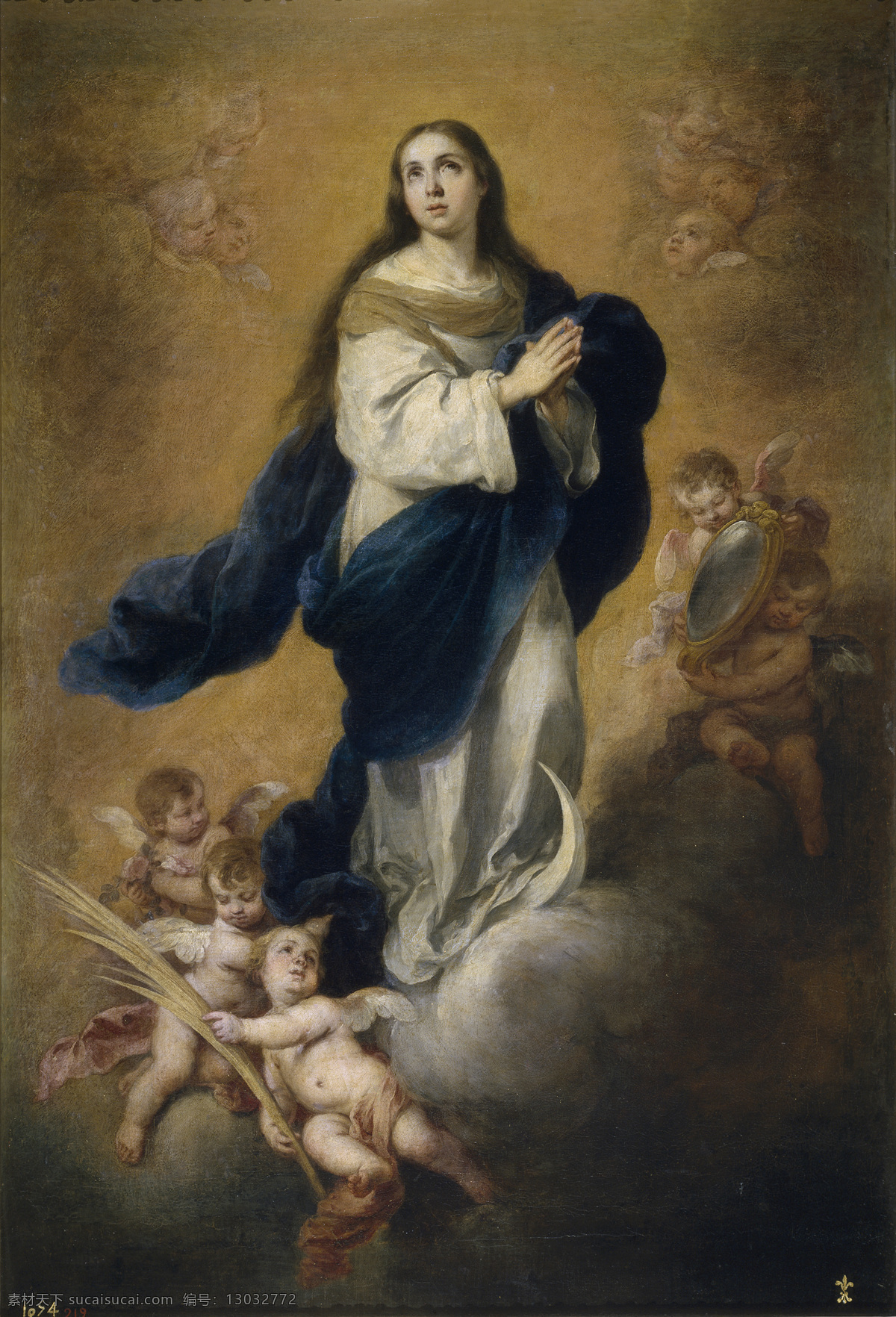 大师 画家 动物 油画 飞行 装饰画 concepcion inmaculada la esteban bartolome murillo 人物 高清 西方 国外 现代 装饰素材