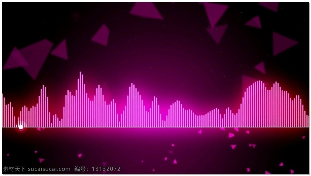 dj 音乐 波动 视频 波动图 玫红色 光芒 视频素材 动态视频素材