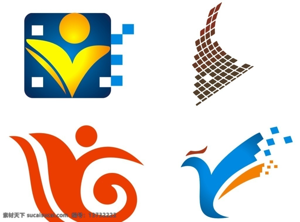 企业logo 标志设计 企业标识 logo 矢量图 时尚 造型 标识标志形状 logo设计
