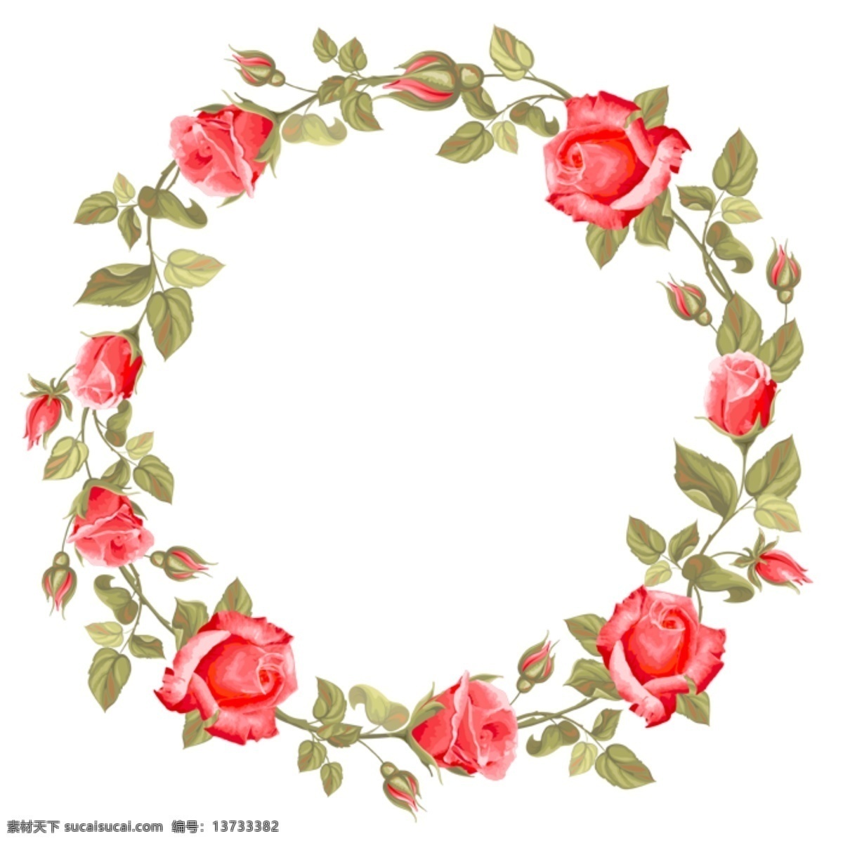 花环花圈 婚庆 花环 花纹 花朵 叶子 花边 底纹 时尚花纹 花纹边框 花纹相框