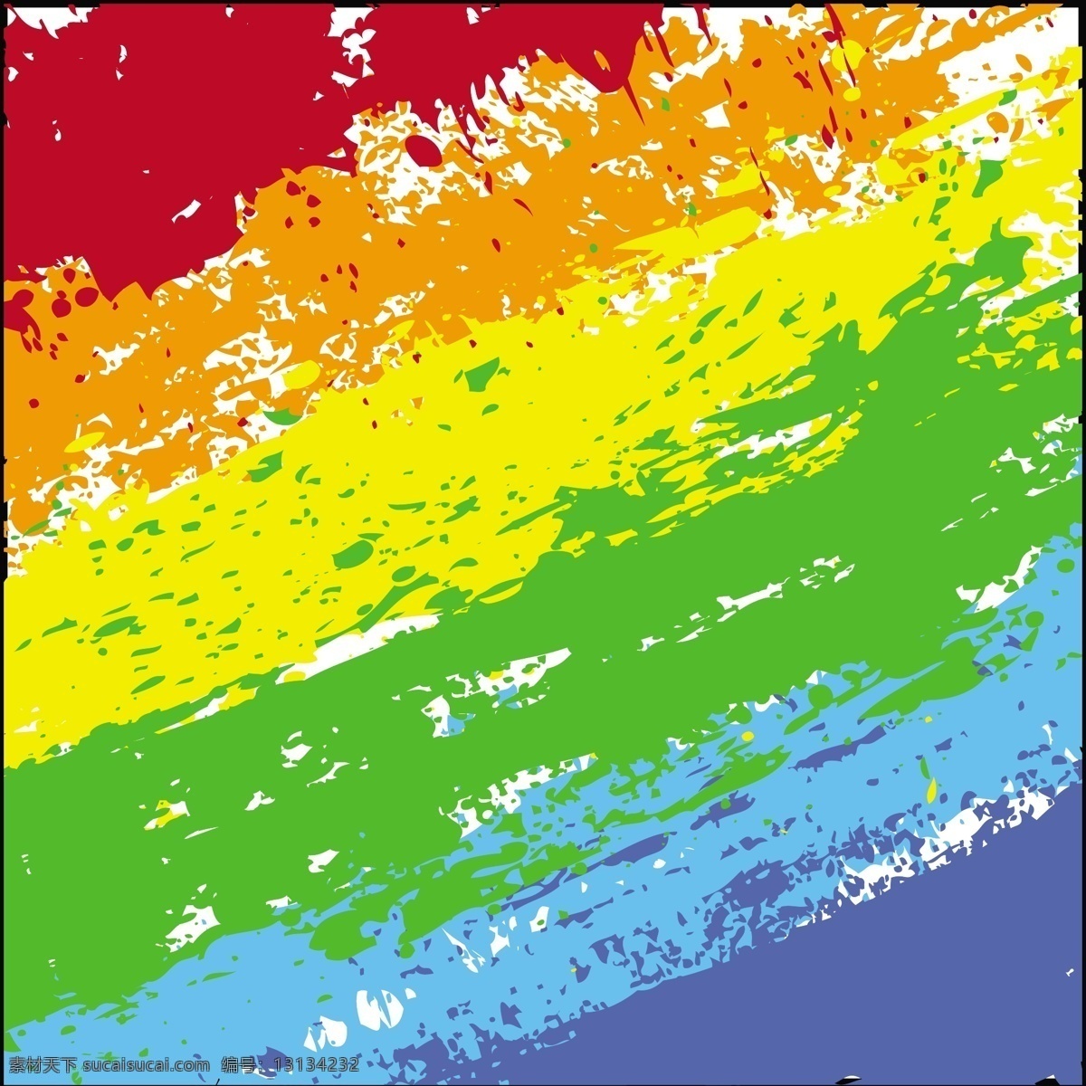 彩虹 抽象 grunge 纹理 矢量图 花纹花边