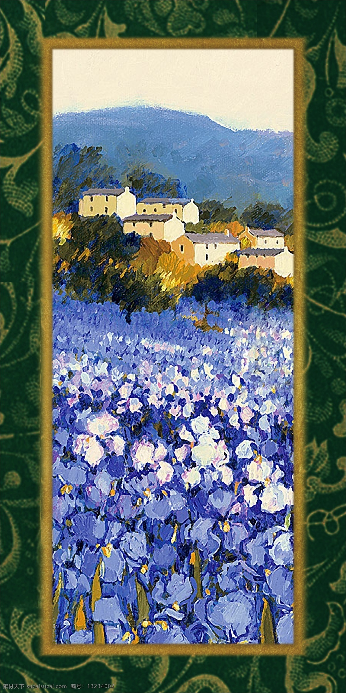 无框画 装饰画 非 高清 画框 画芯 花纹 花 田园 复古 装饰画设计 欧州风格 绘画书法 文化艺术