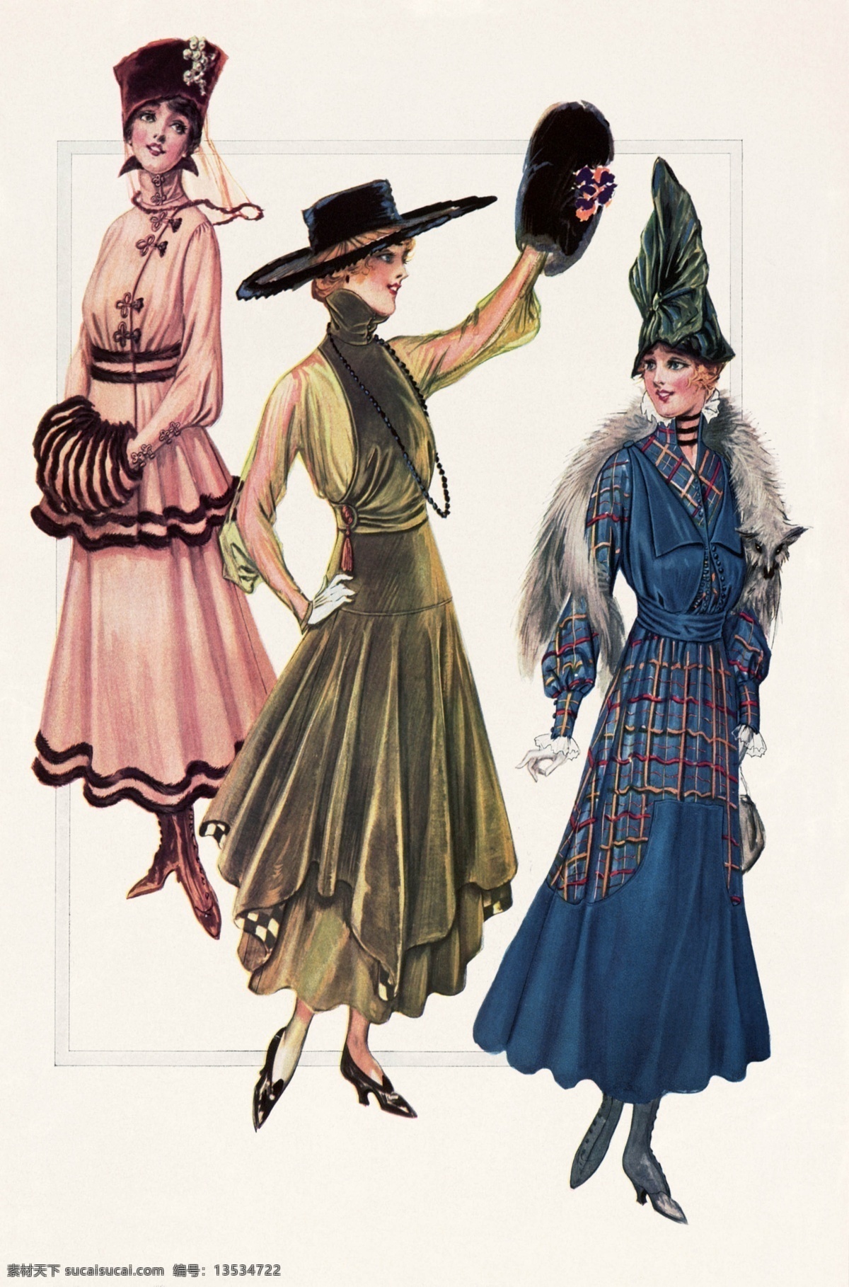 三个 美女图片 风景油画 绘画书法 设计图库 外国油画 文化艺术 三个美女 300dip 家居装饰素材