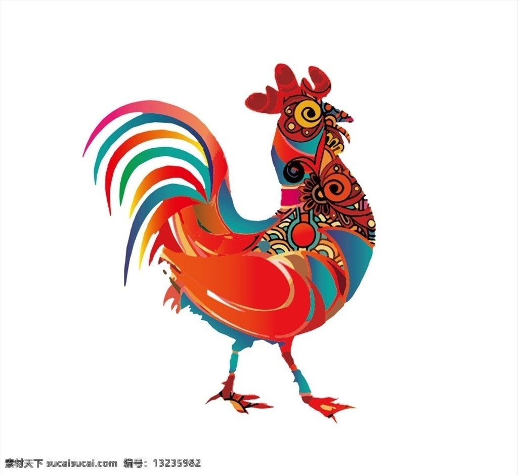 鸡年鸡素材 高清公鸡素材 鸡年素材 公鸡素材 水彩公鸡 公鸡