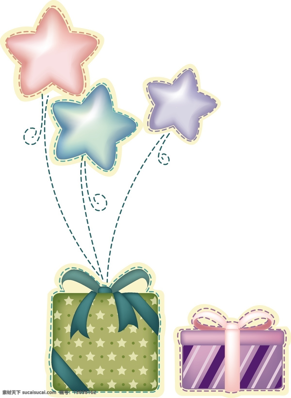 礼品 礼物 盒子 爱心 包装 蝴蝶结 模板 设计稿 水晶 丝带 质感 素材元素 源文件 矢量图