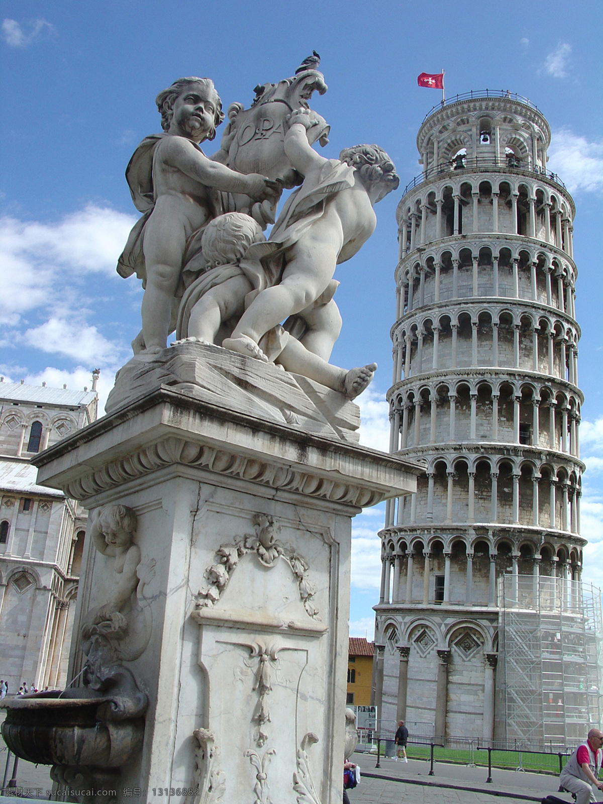 比萨斜塔 pisa 比萨 矗立的比萨 tower 斜塔 园林建筑 建筑园林
