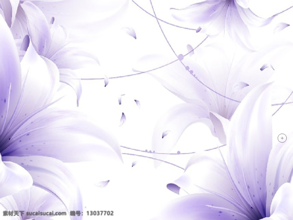现代 浪漫 矢量 百合花 现代花卉 矢量花卉 紫色百合花 浪漫百合 psd分层 现代立体花卉 分层