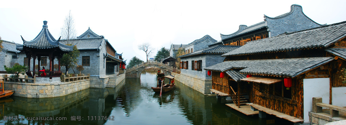 台儿庄 运河 古城 台儿庄古城 古典建筑 房子 灯笼 传统 倒影 水面 枣庄 山东 摄影图库 旅游摄影 国内旅游 古城台儿庄 建筑景观 自然景观