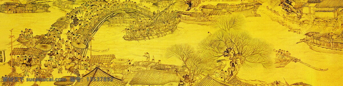 清明上河图 桥 国画 背景 底图人物 农夫 车夫 游人 古建筑 山水画 古典 风景 精美图片 适用印刷 文化艺术 绘画书法 传统文化