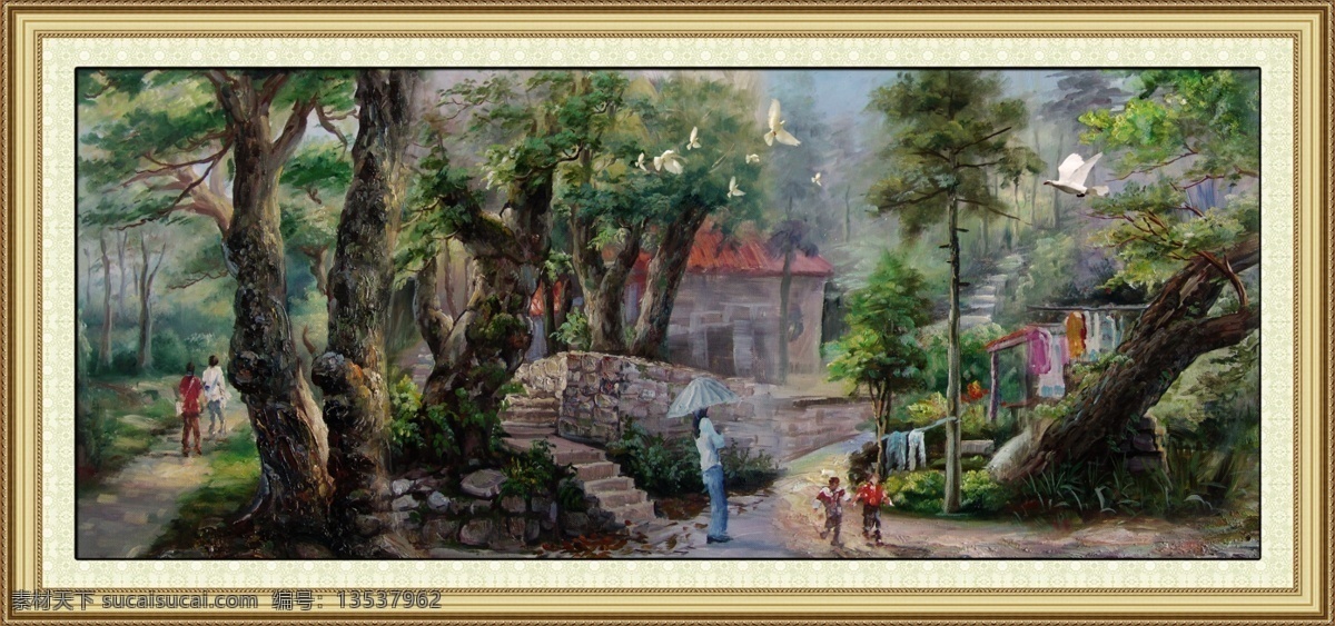 田园 风景 油画 匾 画 壁画 风景挂画 风景油画 挂画 人物素材 田园风景 中式装饰画 乡村风景油画 背景 墙 电视 沙发 沙发背景图片 室内 装饰画 原创设计 原创装饰设计