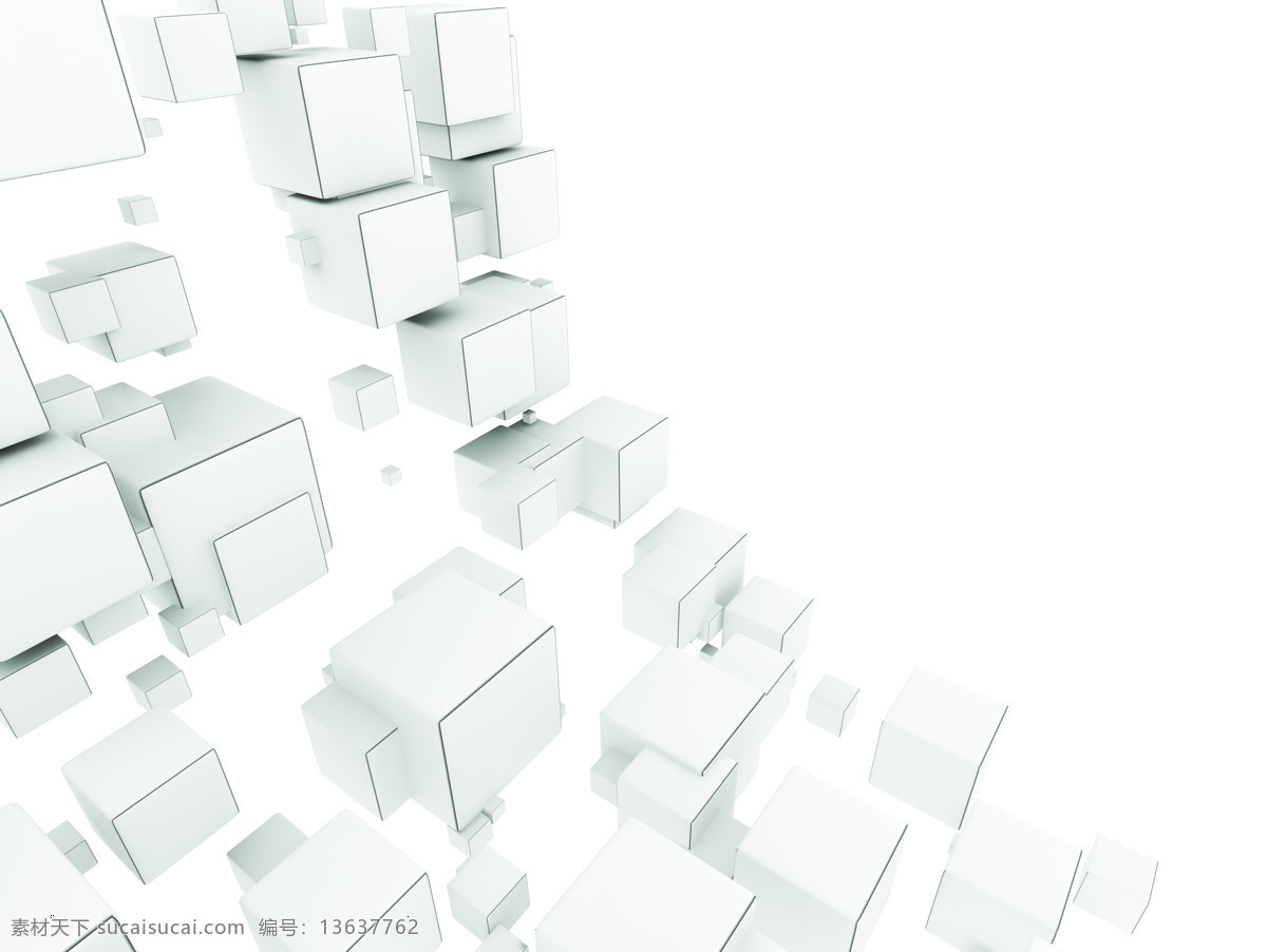 白色 立体 方块 背景 3d背景 立体图案 其他类别 生活百科